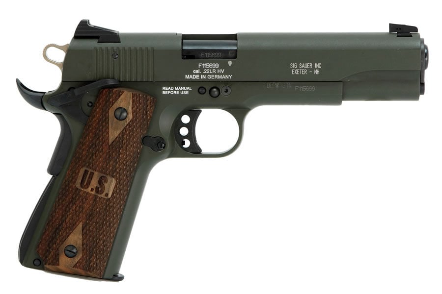 Sig Sauer 1911 22 Olive Drab Green 22lr Rimfire Pistol Sportsmans