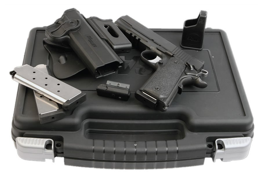 SIG SAUER 1911 TACPAC 45ACP LASER / RAIL / HOLSTER