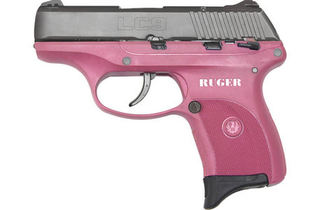 RUGER LC9 9mm Centerfire Pistol with Raspberry Grip Frame
