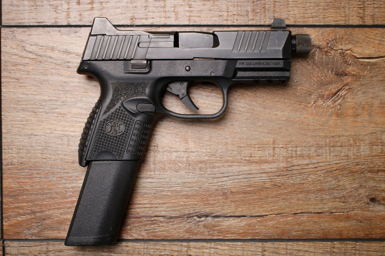 Fn America 509 Compact Tactical 9mm Optic Ready Police Trade-in Pistol with Threaded Barrel