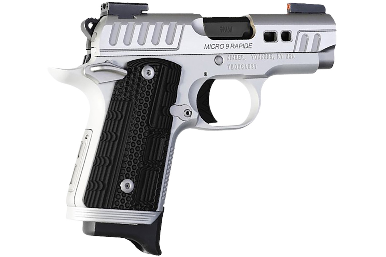 Kimber Micro 9 Rapide Frost Micro Frame 9mm Luger Pistol with Black G10 Grips