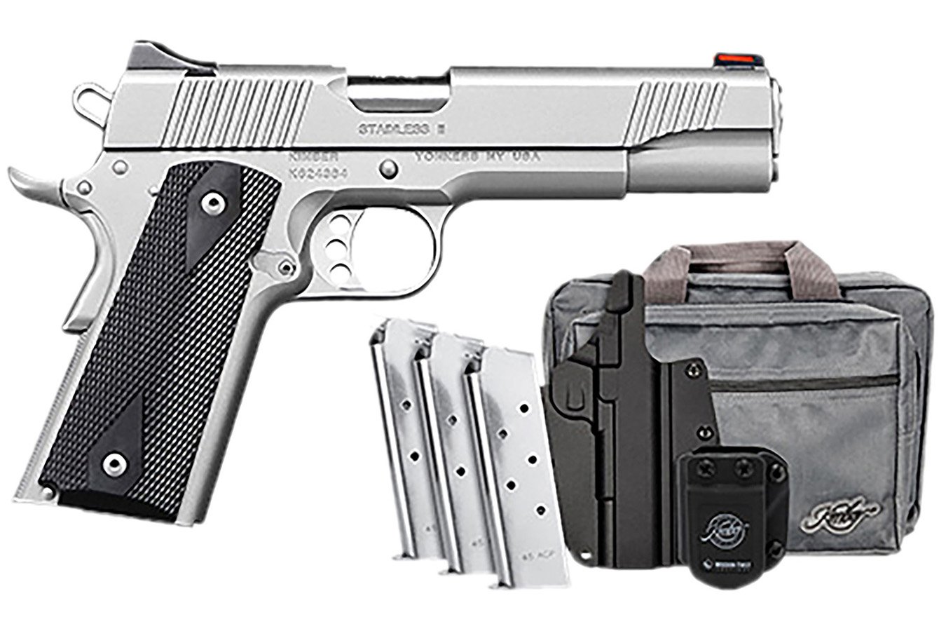 Kimber  Stainless II Club Bundle 45 ACP Pistol with Black Synthetic Grips