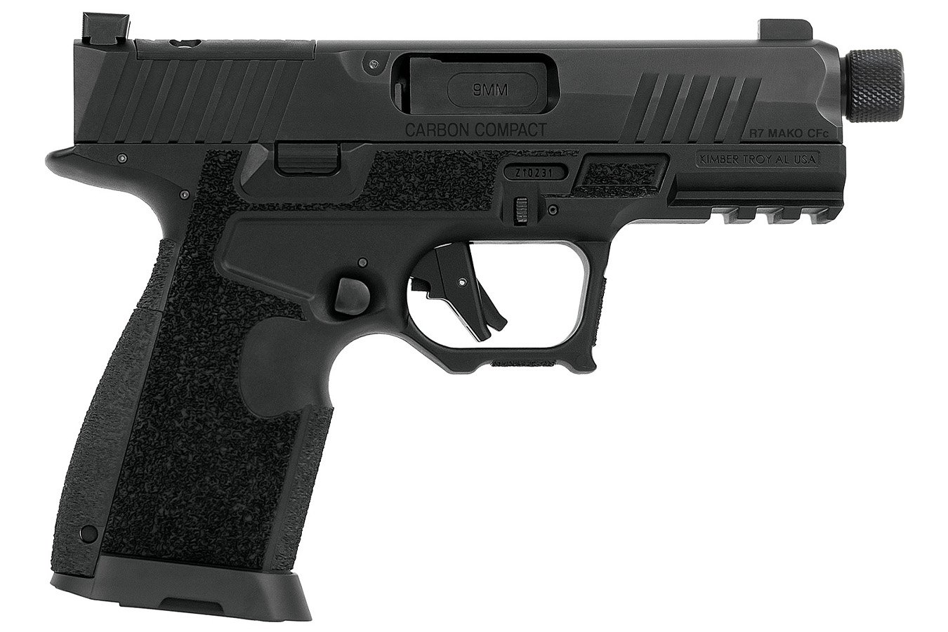Kimber R7 Mako Carbon Compact Frame 9mm Luger Pistol with Threaded Barrel