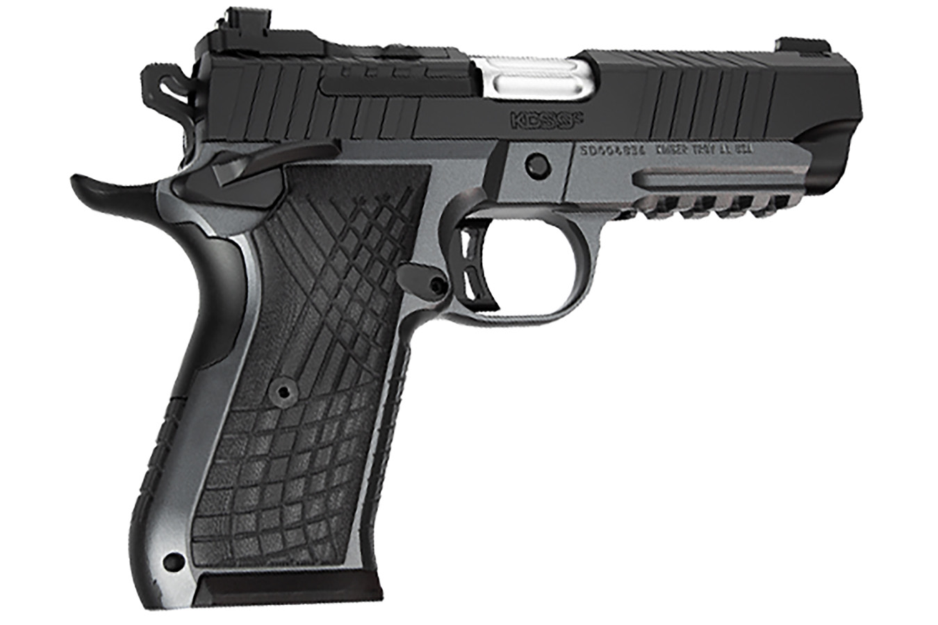 Kimber KDS9C 9mm Luger Pistol with Black Crosshatch G10 Grips
