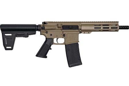 GREAT LAKES FIREARMS AR15 223 WYLDE PISTOL 7.5 IN NITRIDE BARREL FDE FRAME