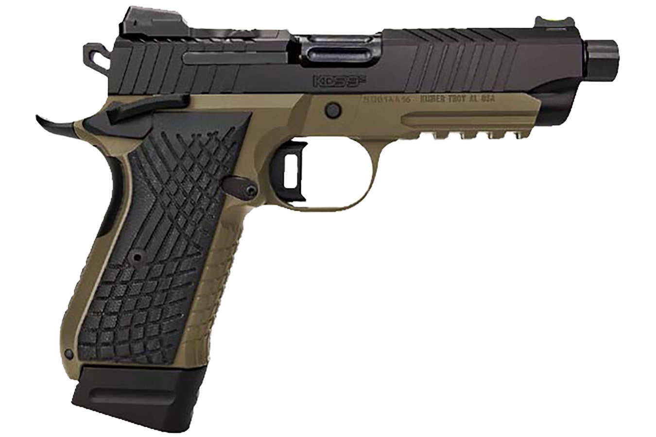 Kimber KDS9C 9mm Luger Pistol with Black Crosshatch G10 Grips