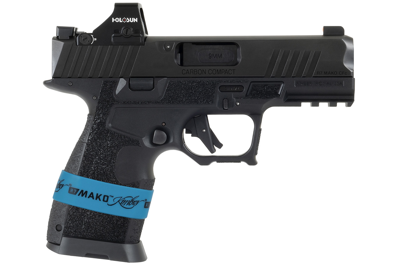 Kimber R7 Mako Carbon Compact w/Optic Compact Frame 9mm Luger Pistol with Holosun HS 407K Red Dot