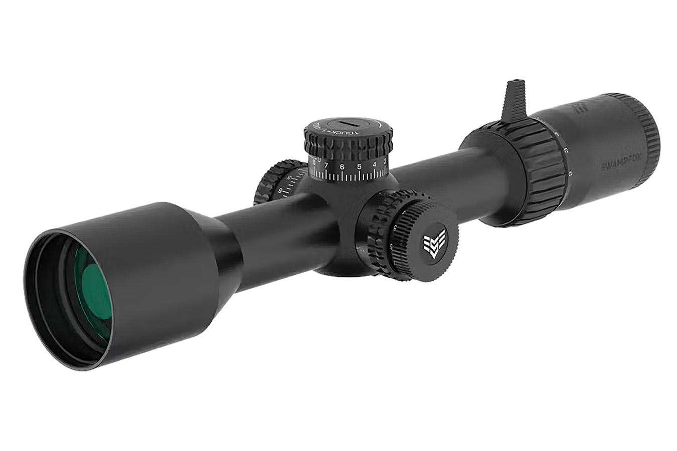Swampfox Optics Kentucky Black 2-12x44mm 30mm Tube Sharpshooter MOA Reticle