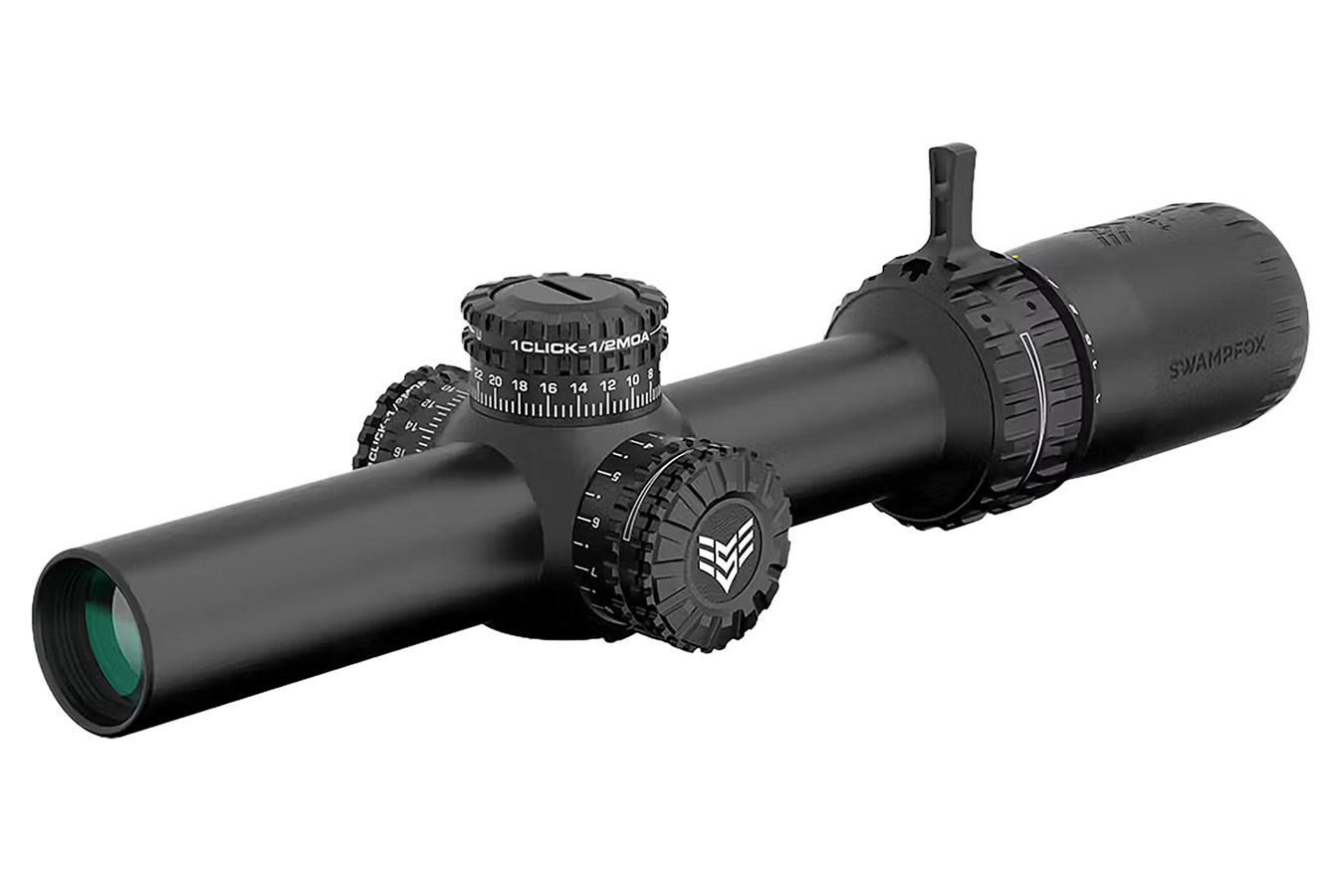 Swampfox Optics Arrowhead Black 1-8x24mm 30mm Tube Guerrilla Dot BDC Reticle