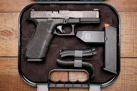 17GEN5 MOS STIPPLED 9MM FRONT SERRATIONS NIGHT SIGHTS (FAIR)