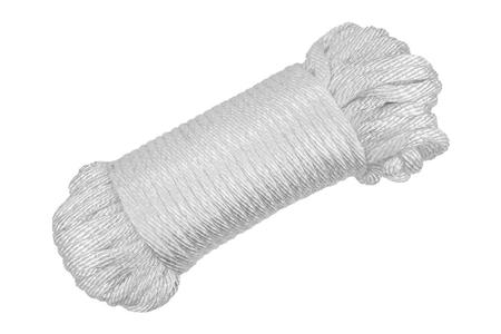 UTILITY ROPE 1/4? X 100? SOLID BRAIDED NYLON WHITE