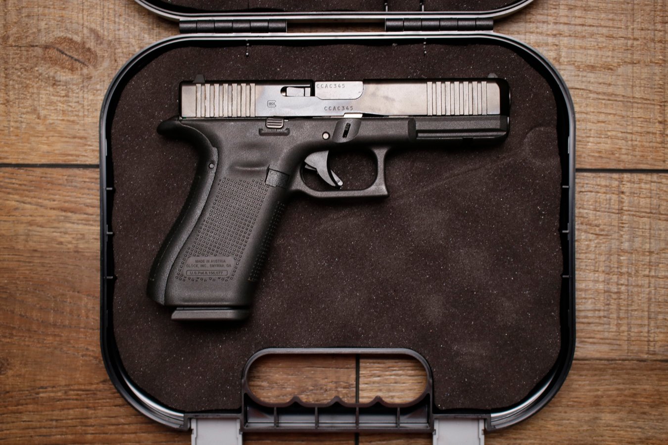Glock 17 Gen 5 9mm Police Trade-In Pistol with Front Serrations and Original Box