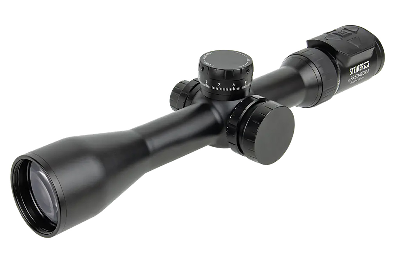Steiner ePredator 8 Black 3-24x50mm, 34mm Tube Illuminated 4A-I Reticle