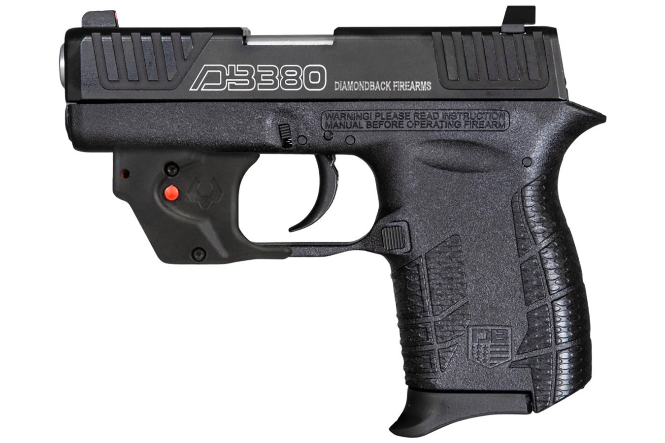 Diamondback DB380 Gen4 w/Laser Micro-Compact Frame 380 ACP Pistol with Viridian Laser