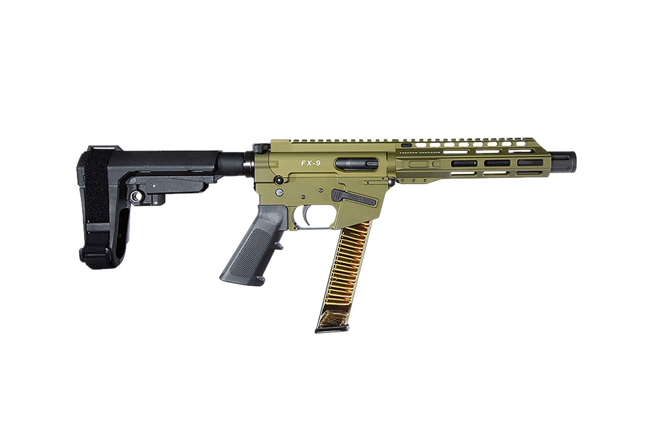 Freedom Ordnance FX9P 9mm Luger Pistol with SB Tactical SBA3 Brace