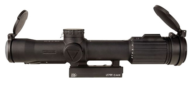Trijicon VCOG 1-8x28mm FFP Illum Red MRAD Tree W/Flip Caps & LT799 MT