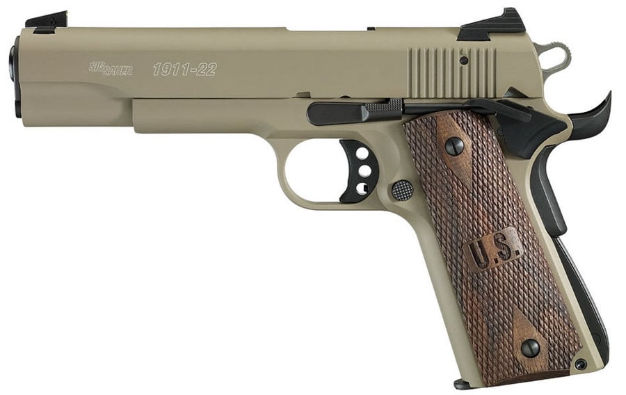 SIG SAUER 1911-22 FLAT DARK EARTH 22LR PISTOL