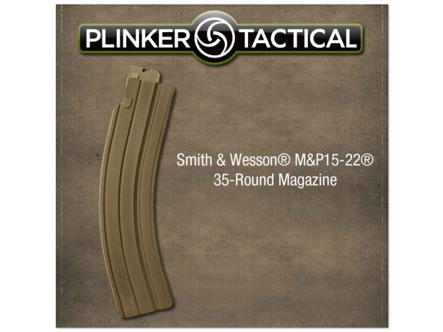 PLINKER TACTICAL MP15-22 35-ROUND .22 FLAT EARTH MAGAZINE