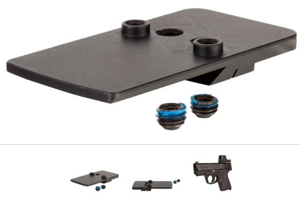 Trijicon Trijicon AC32091 RMRcc Matte Black Steel Fits S&W Shield/M2.0 Models (Except M&P Shield EZ Series) Dovetail Mount