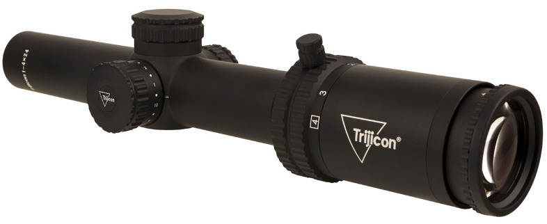 Trijicon TRIJICON CREDO 1-4X24 BLK 30MM MRAD RED