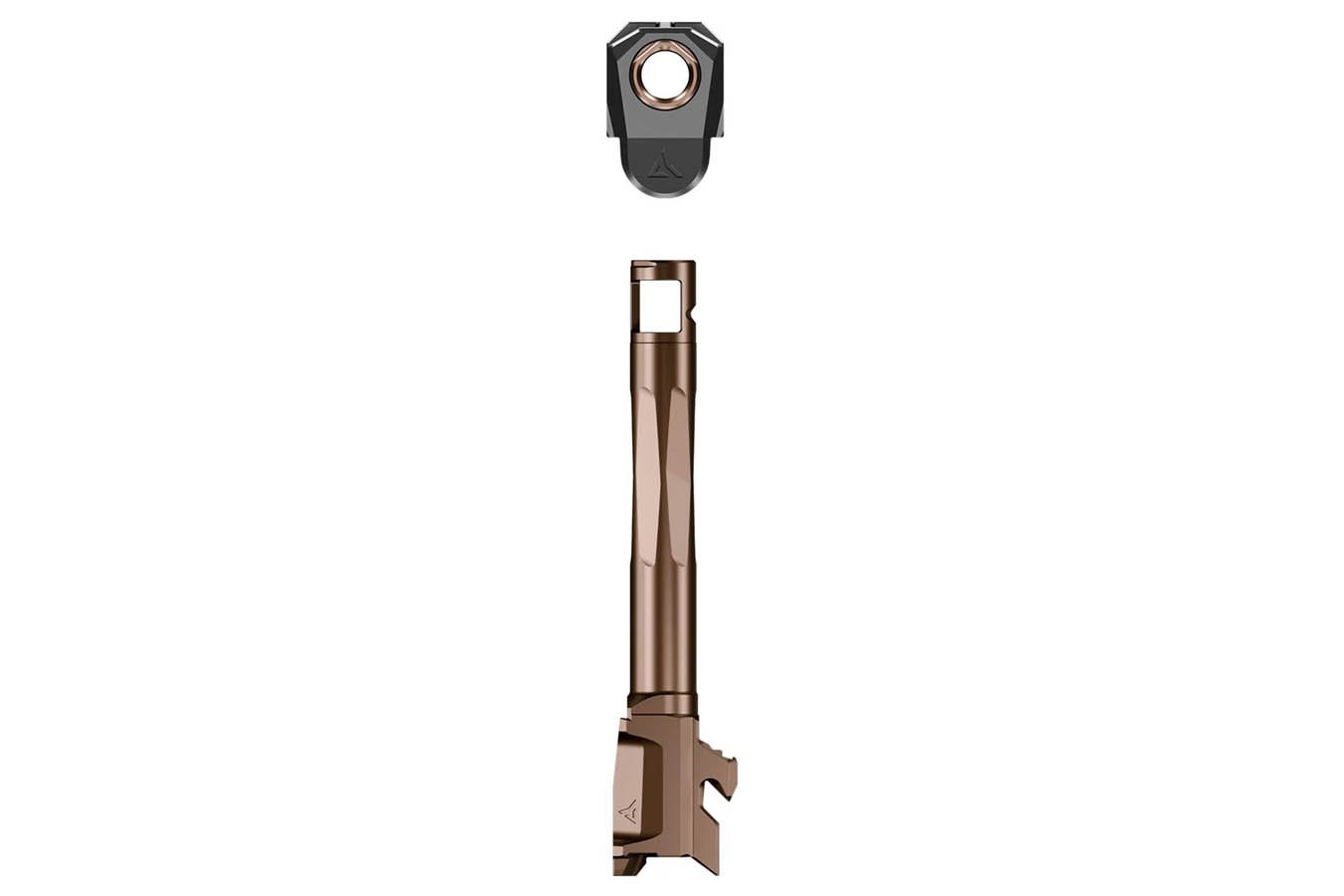 Radian Weapons RAMJET Barrel with Afterburner Micro Comp for Glock 48 Pistols (Bronze)