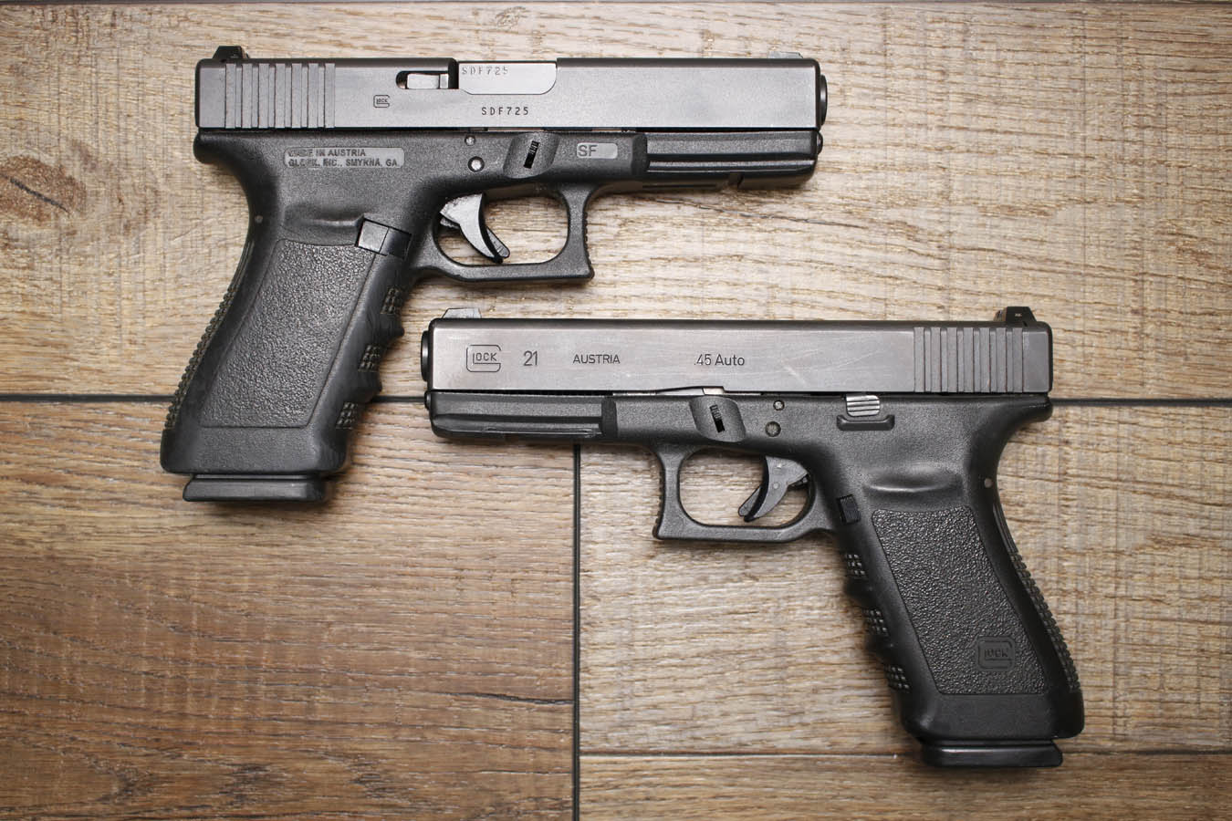 Glock 21 SF 45 ACP Police Trade-In Pistol (Fair Condition)