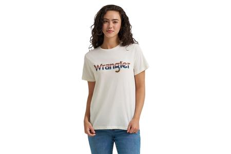WOMENS WRANGLER LOGO SS TEE