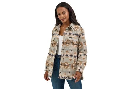 RETRO RETRO QUILT LINED JACQUARD SHACKET
