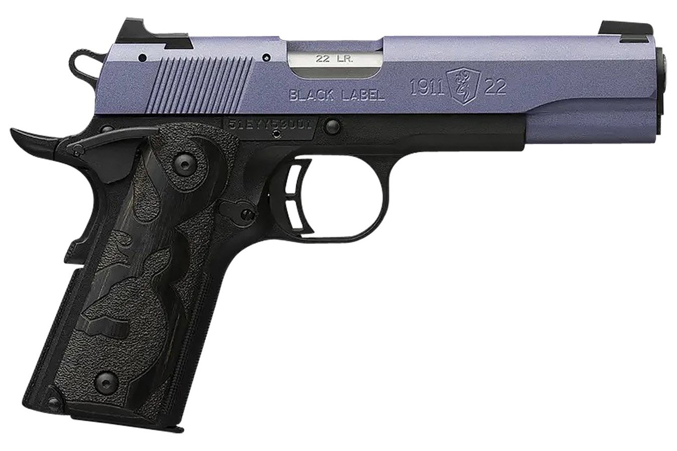Browning 1911-22 Black Label Full Size Frame 22 LR Pistol Black Laminate Wood Grips