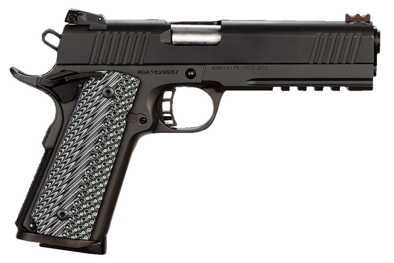 Rock Island Armory Tac Ultra FS 45 ACP Caliber Pistol with Black & Gray G10 Grips