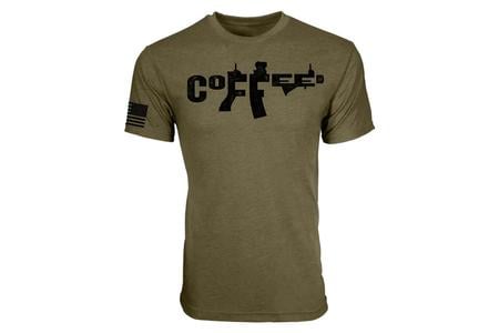 BLACK RIFLE AR SS TEE MILITARY GREEN