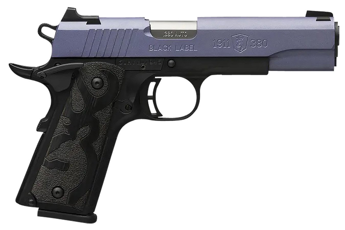 Browning 1911-380 Black Label Full Size Frame 380 ACP Pistol with Black Polymer Grips
