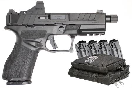 SPRINGFIELD ECHELON 9MM COMPACT 4 IN THREADED BARREL WITH OPTIC 5 MAGS AND RANGE BAG