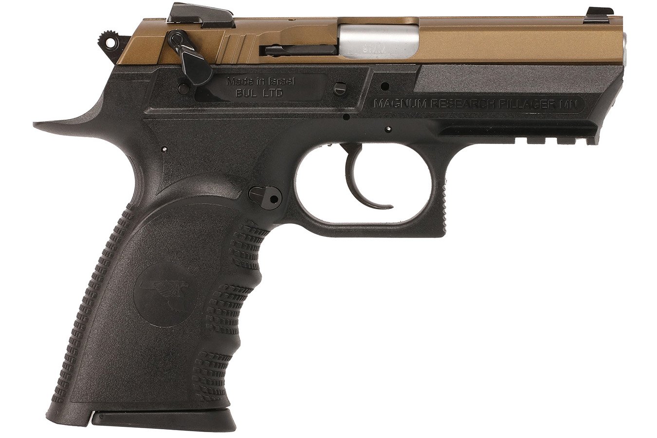Magnum Research Baby Eagle III Semi-Compact Frame 9mm Luger Pistol with Black Textured Grip