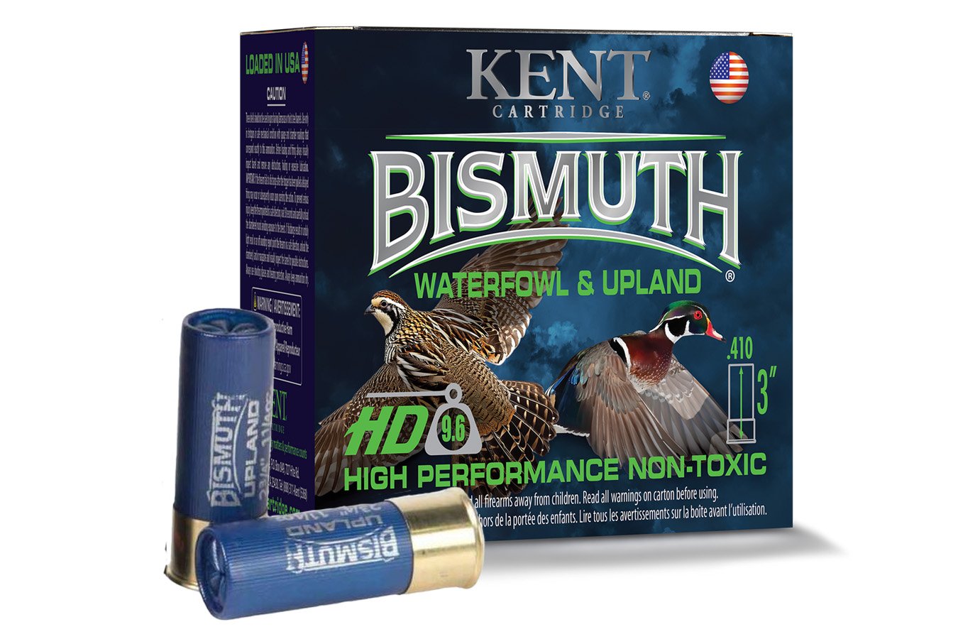 Kent Cartridge 410 Gauge 3in 9/16oz #4 Bismuth Waterfowl and Upland 25/Box