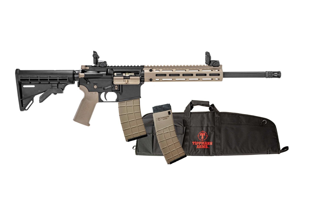 Tippmann M4-22 Pro 22 LR Semi-Auto FDE Range Bundle with Two Magazines and Range Bag