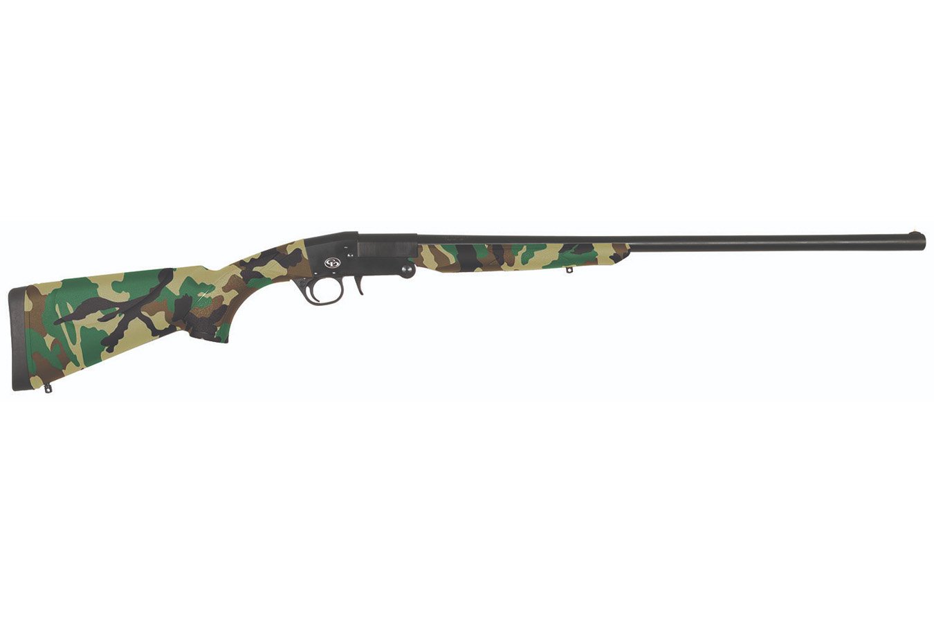 Chiappa 101 Full Size 20 Gauge Break Open Shotgun with Woodland Camo Synthetic Stock