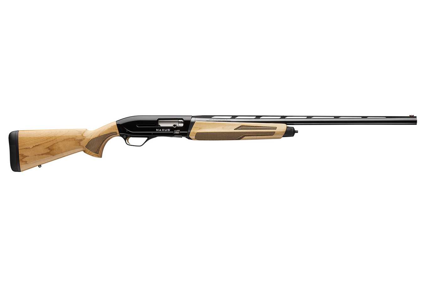 Browning Maxus II Hunter Full Size 12 Gauge Semi-Auto Shotgun with Shim Gloss AAAA Maple Wood Stock