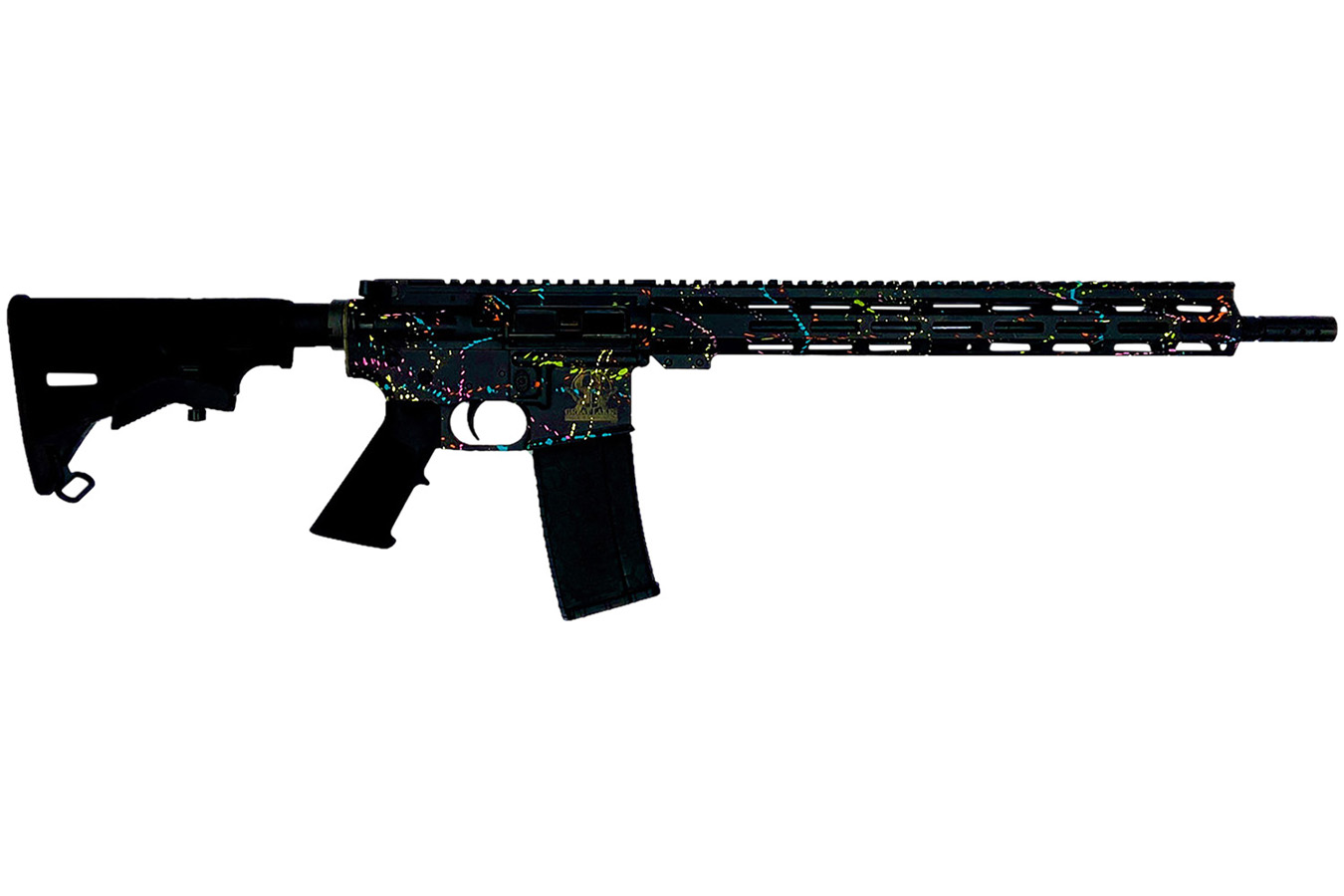Great Lakes Firearms AR-15 Splatter Series 223 Wylde Rifle with Threaded Barrel