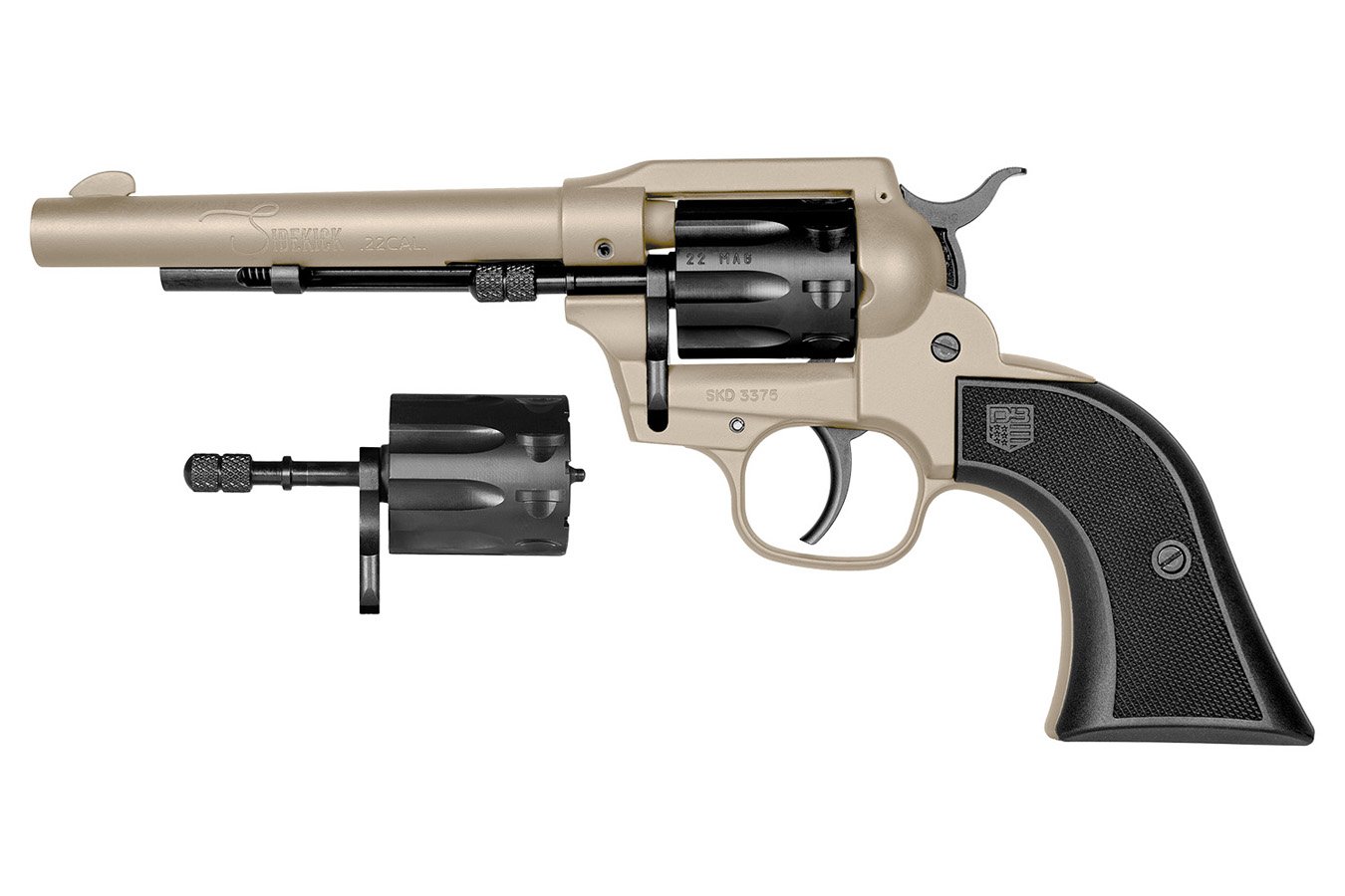 Diamondback Sidekick 22 LR/22 Mag Pistol with Black Checkered GFN Grips