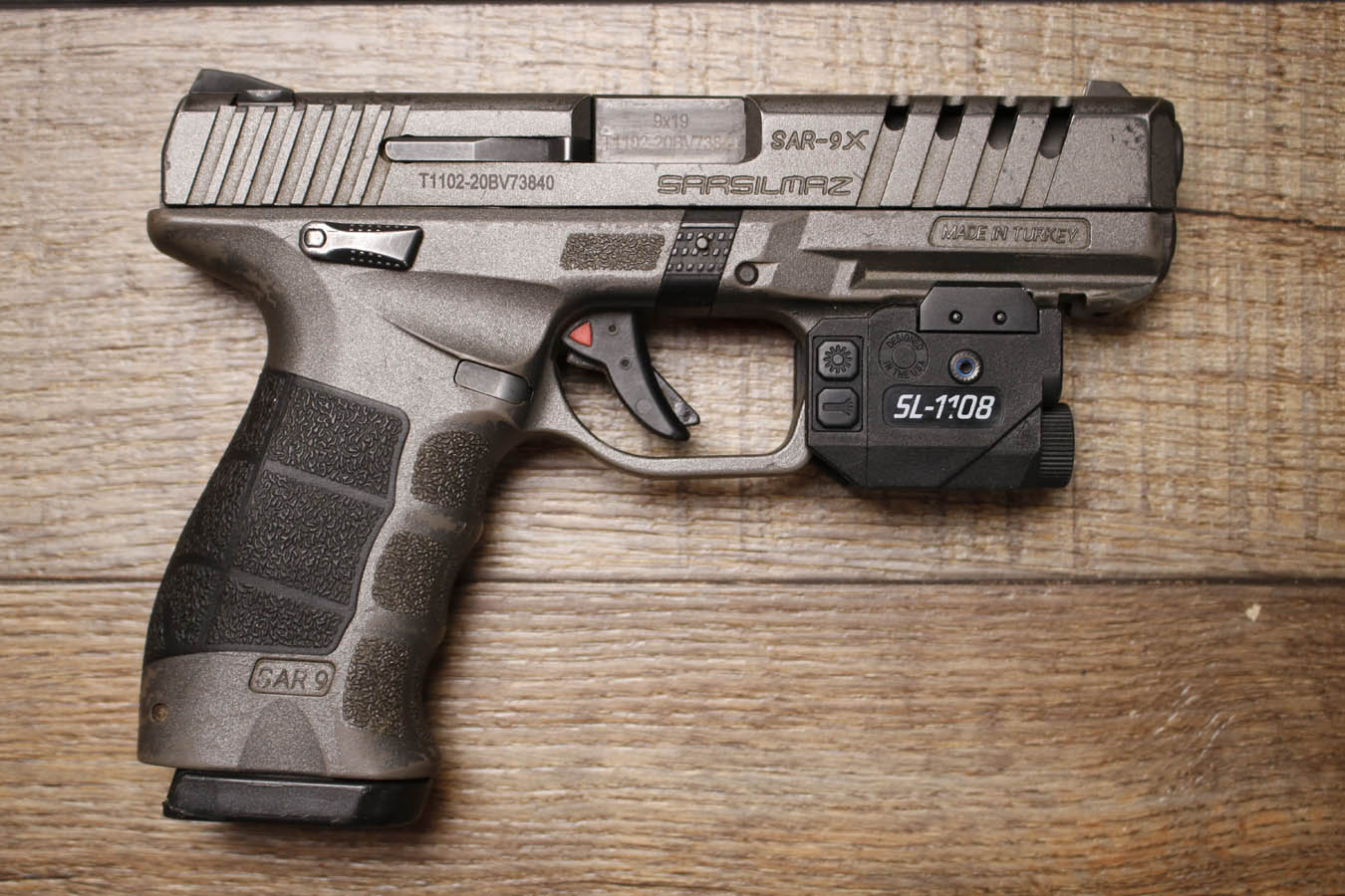 Sarsilmaz SAR-9X 9mm Police Trade-In Pistol with Laser