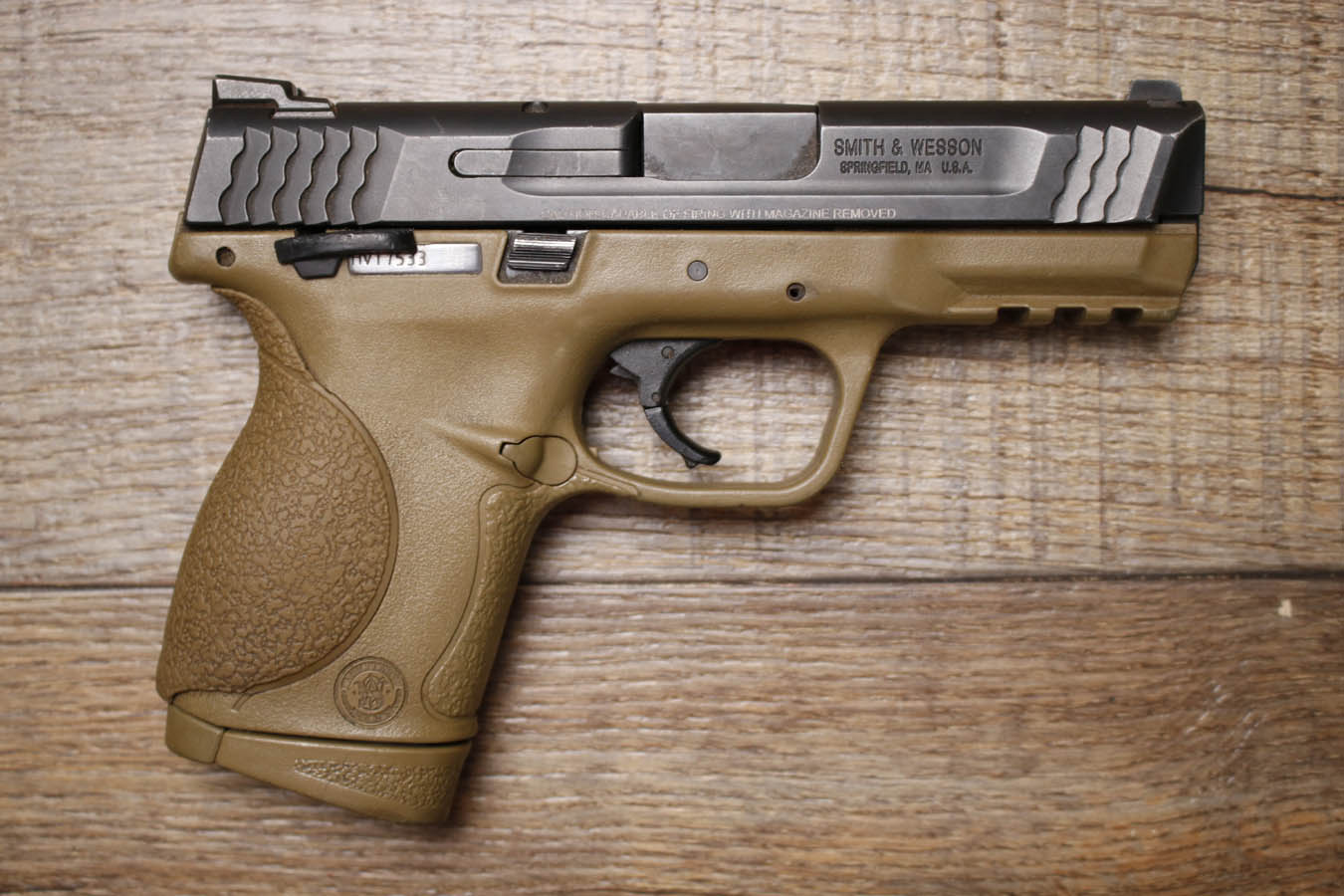 Smith & Wesson M&P45 1.0 Compact 45 ACP Police Trade-In Pistol with FDE Frame and Manual Thumb Safety