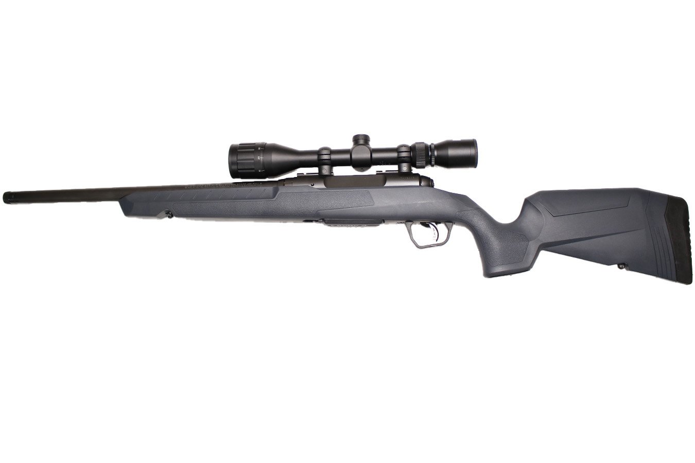 Savage Axis II 300 Blackout Bolt-Action Rifle with 18 Inch Heavy Barrel, Bushnell Scope and Black/Synthetic Gray Stock