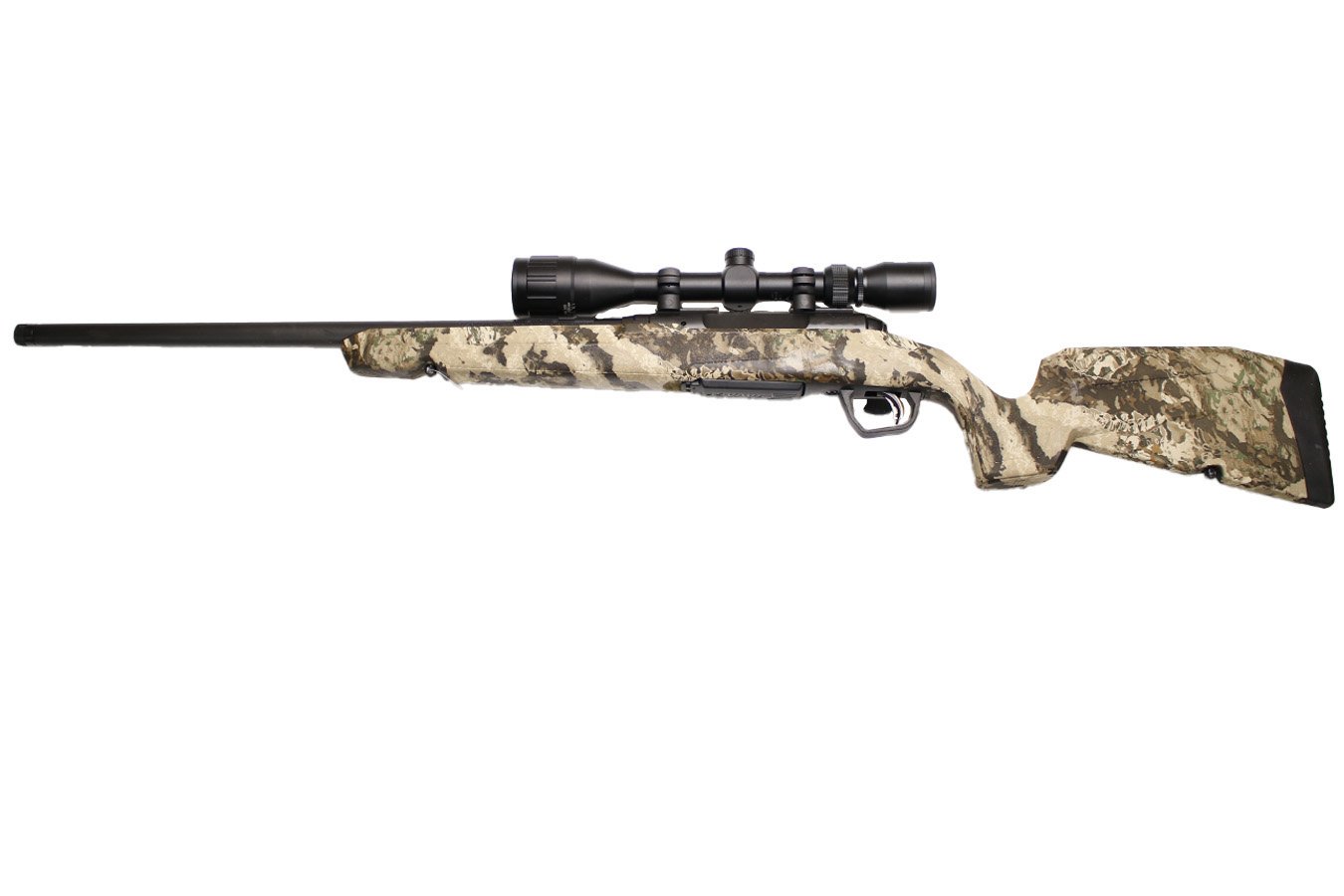 Savage Axis II 308 Win Bolt-Action Rifle with Heavy Barrel, Bushnell Scope and Veil Whitetail Camo Stock