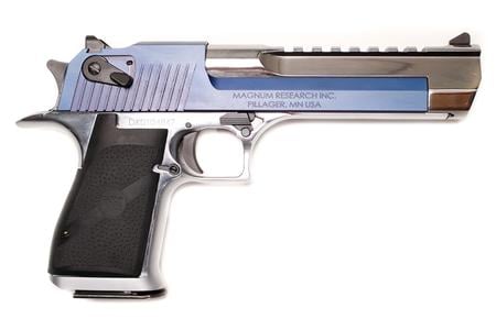 MAGNUM RESEARCH DESERT EAGLE 50 AE  6 IN BARREL CARBON BLUE FRAME AND SLIDE WITH BLACK APPT