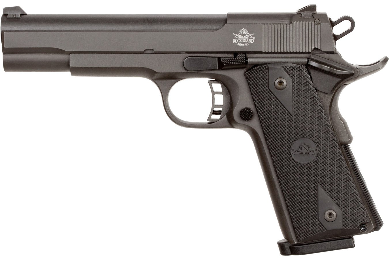 Rock Island Armory M1911-A1 XT22 22 LR | 45 ACP Pistol with Black Grips