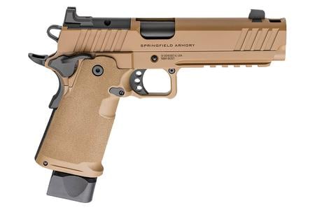 1911 DS PRODIGY 9MM 5IN BARREL W/ COMP COYOTE BROWN CERAKOTE OPTIC READY
