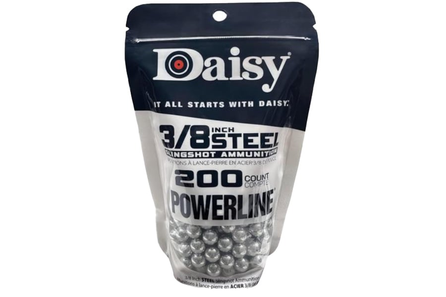 Daisy Outdoor 3/8in Slingshot Steel Ball Ammo 200 Count