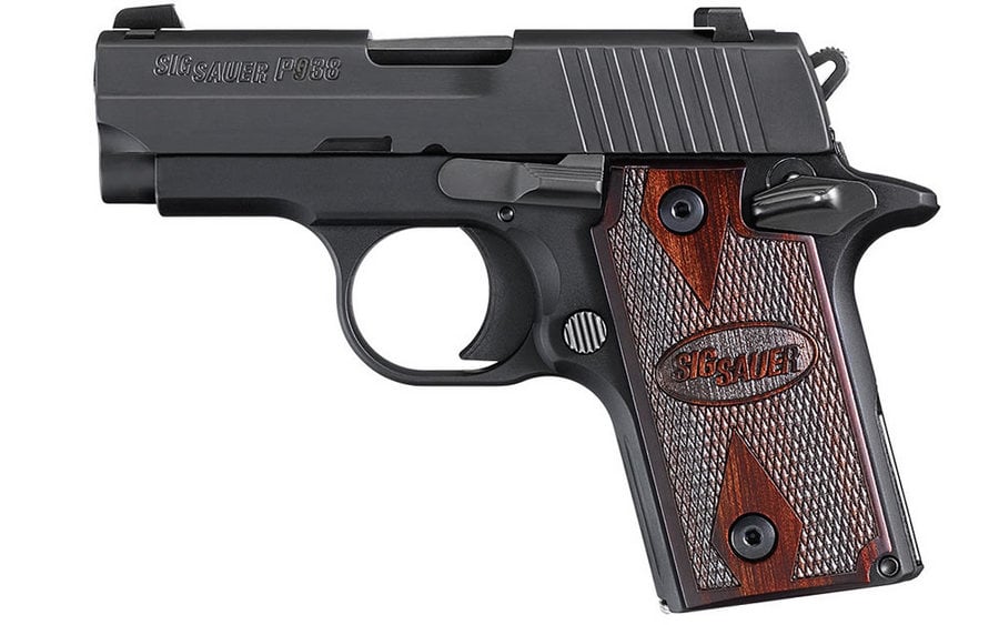 SIG SAUER P938 ROSEWOOD 9MM AMBI WITH NIGHT SIGHTS