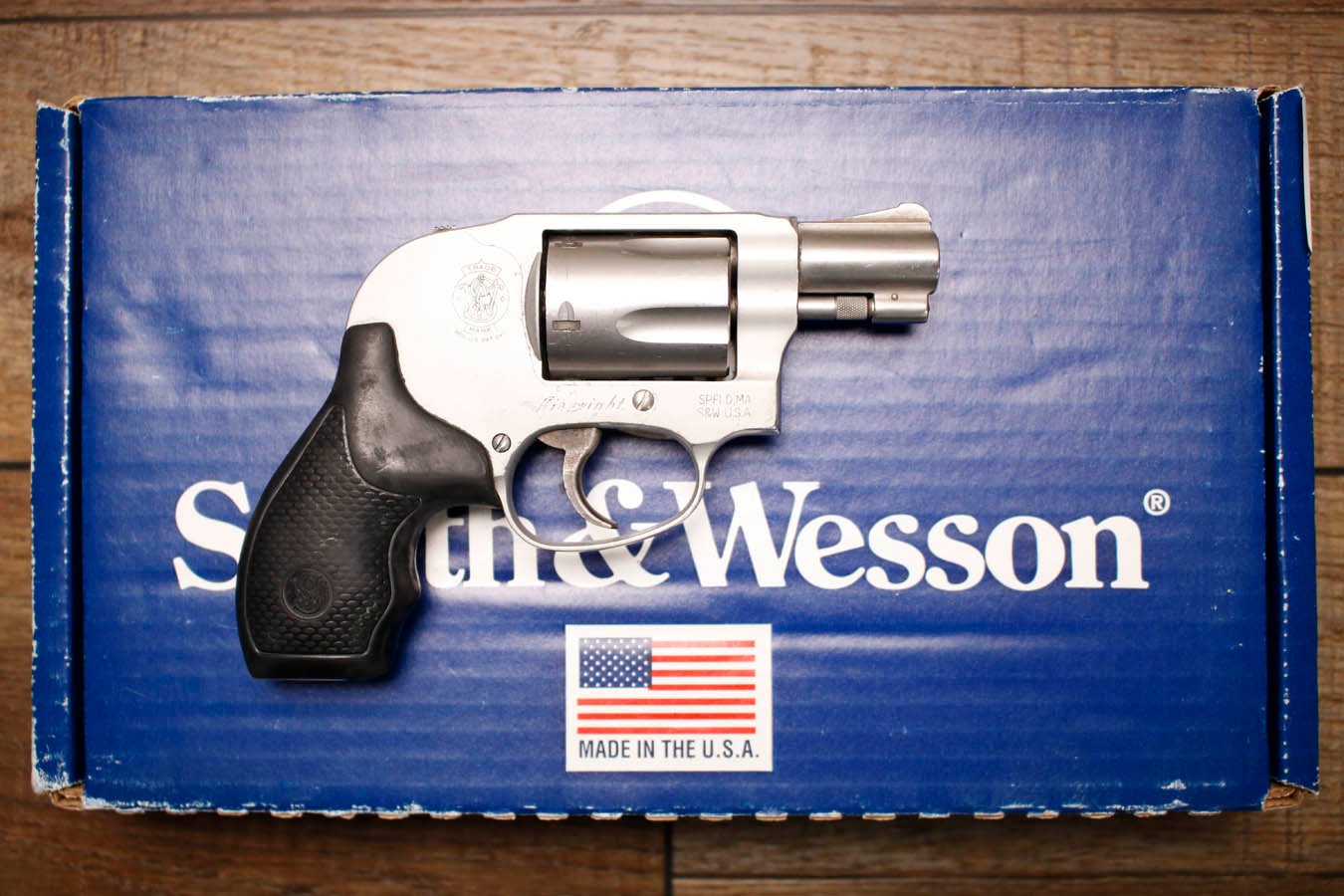 Smith & Wesson 638-3 Airweight 38 Special Police Trade-In Revolvers (Fair Condition)